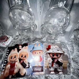 La bubu plastic case holders Coca Cola labubu Notebooks